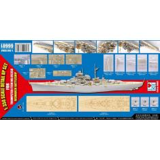 BISMARCK 1941 DETAIL UP SET for 05358 - 1:350e - Trumpeter