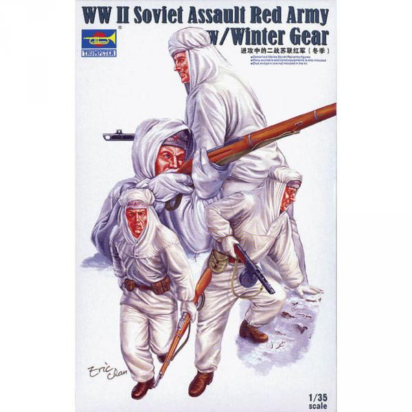 Soviet Assault Red Army w/Winter Gear- 1:35e - Trumpeter - Trumpeter-TR00414