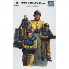 Figurines militaires : Équipage WW2 USN LCM