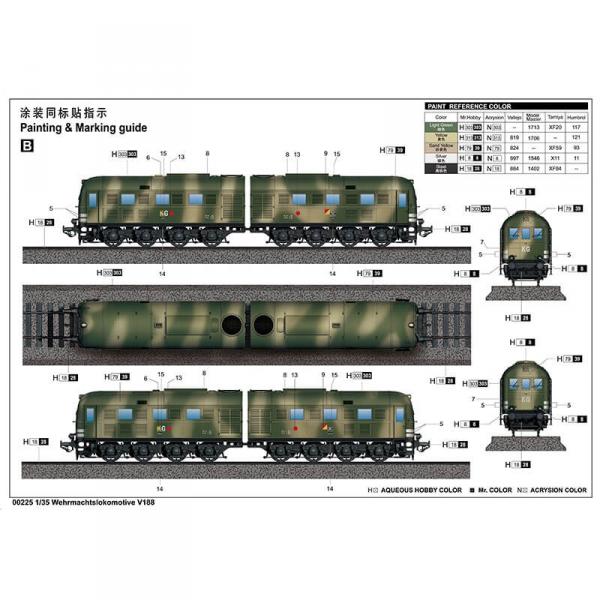 Trumpeter Train Models Maquette Train : Locomotive de la Wehrmacht V188 - Trumpeter - Rue des ...