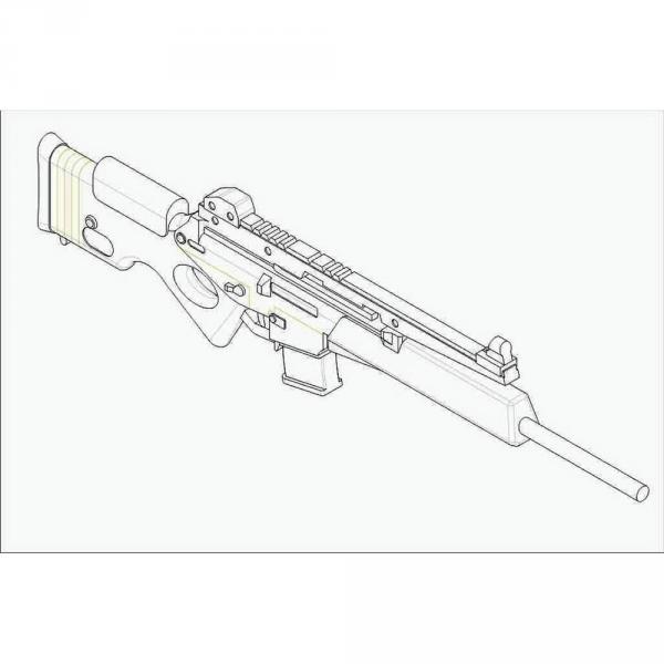 Militärisches Zubehör: Auswahl deutscher SL8-1 Schusswaffen (6 Pistolen)  - Trumpeter-TR00519