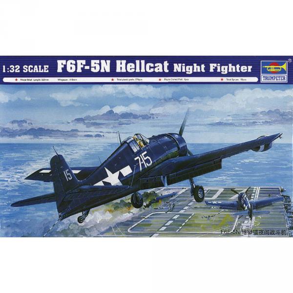 Maqueta de avión: F6F-5N `` Hellcat ''  - Trumpeter-TR02259
