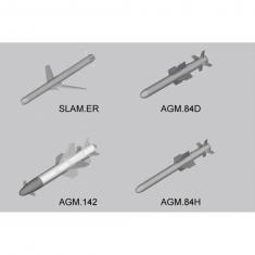 Accessoires militaires : Set d'armement aviation américaine - Missiles