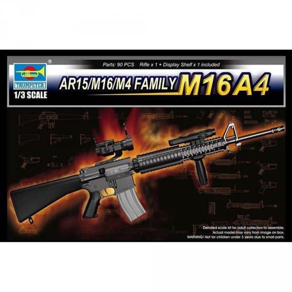 Accesorio militar: arma M16A4 de la familia AR15 / M16 / M4 - Trumpeter-TR01915