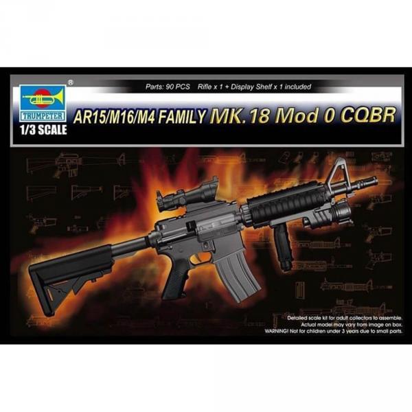 Military accessory: MK.18 Mod o CQBR weapon AR15 / M16 / M4 family - Trumpeter-TR01914