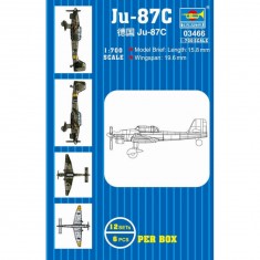 Maquetas de aviones: Juego de 12 aviones mini Ju-87