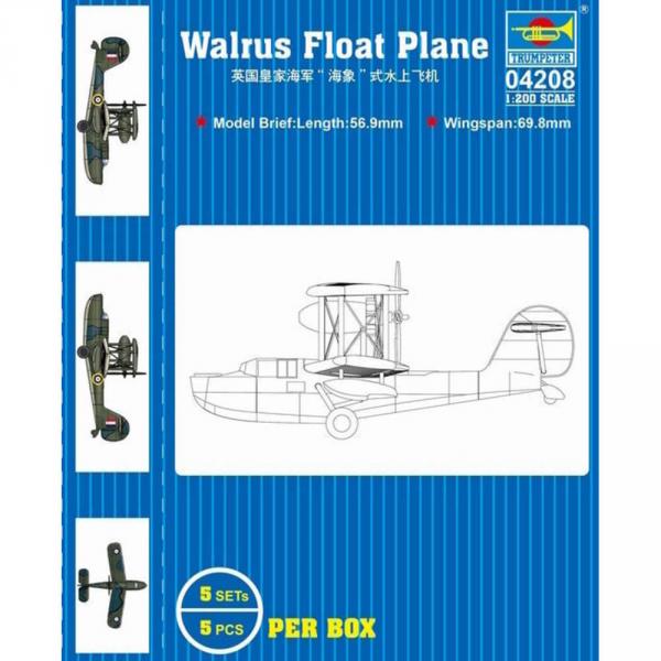 Flugzeugmodell: HMS Walrus Wasserflugzeug  - Trumpeter-TR04208