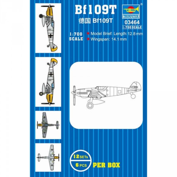 Maquettes avions : Set 12 mini avions Bf109 - Trumpeter-TR03464