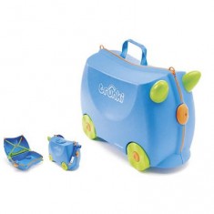 Valise à roulettes trunki : Terrance bleu