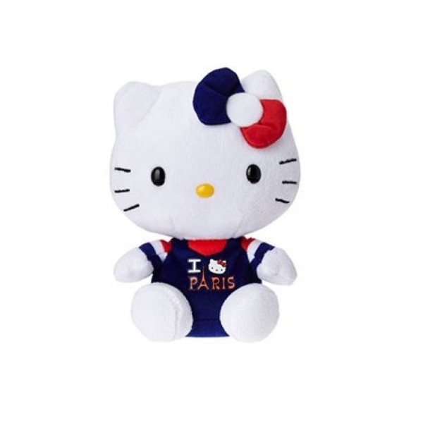 Peluche Hello Kitty I love Paris - BeanieBoos-TY46244