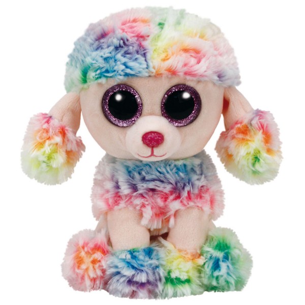 Peluche Beanie Boo's Small : Rainbow le caniche - BeanieBoos-TY37223