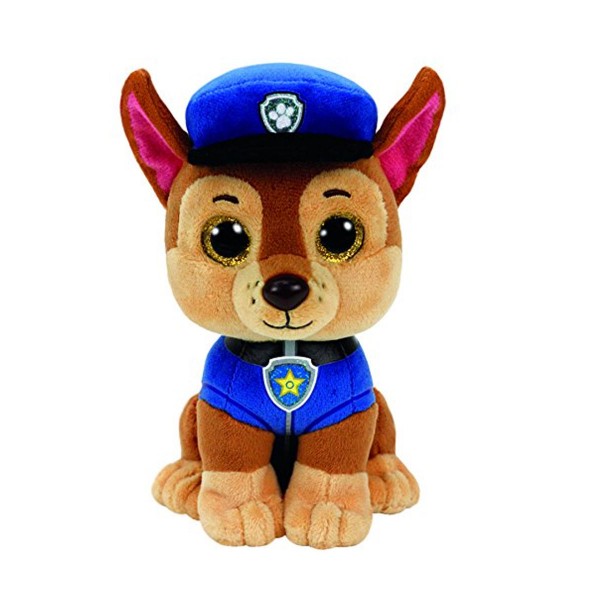 Peluche Beanie Boo's - Pat'Patrouille (Paw Patrol)  : Chase - BeanieBoos-TY41208