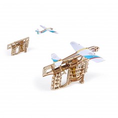 Aircraft starter wooden model: Aero-launcher, mechanical model