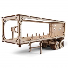Modelo de madera: remolque de servicio pesado