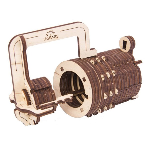 Wooden model: Cryptex combination lock - Ugears-8412029