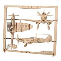 Maquette en bois : Avion de chasse