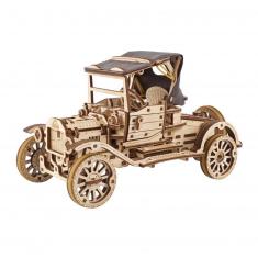 Wooden model: Retro car