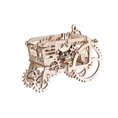 Modelo de madera: Tractor, modelo mecánico.