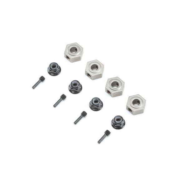 Wheel Hex, Pins & Serrated Lock Nut: ASN (4) - VTR232077