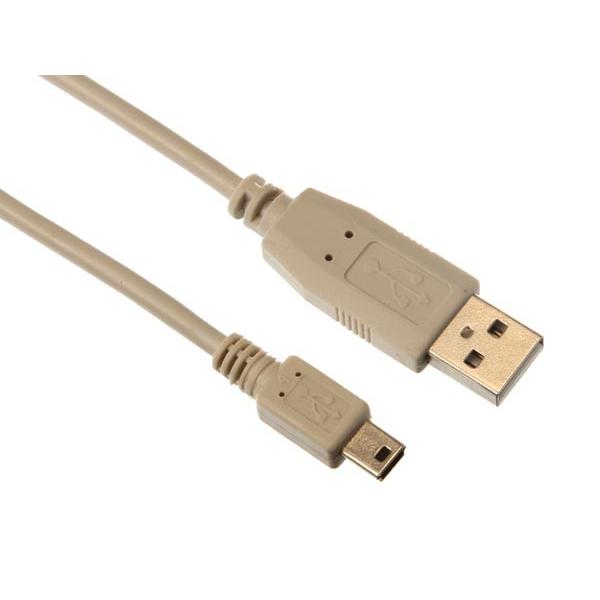 FICHE USB 2.0 A VERS FICHE MINI USB / CUIVRE / DE BASE / 0.75 m / DORÉ / M-M - VEL-PAC602B007N