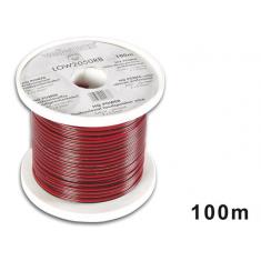 CABLE HAUT-PARLEUR - ROUGE/NOIR - 2 x 0.50mm² - 100m