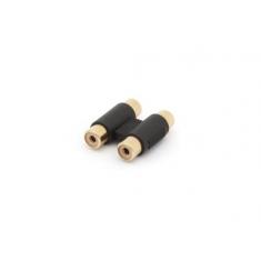 DOUBLE RCA FEMELLE VERS DOUBLE RCA FEMELLE - DORE (Lot de 5)