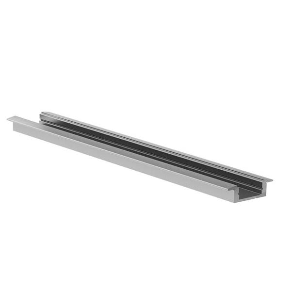 RECESSED SLIMLINE 7 mm - PROFILÉ EN ALUMINIUM POUR RUBAN LED - À ENCASTRER - ARGENT - 2 m - VEL-AL-RSL7-2