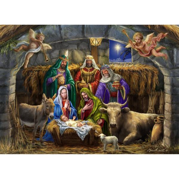 Puzzle 1000 pieces : In the Manger  - VC1198