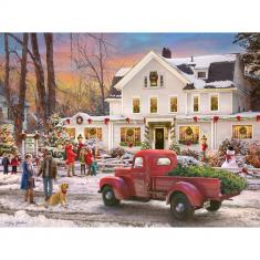 Puzzle 550 pièces : L'auberge à Noël