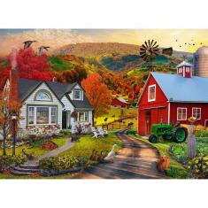 Puzzle 1000 pieces : Country Farm  