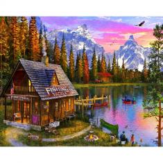 Puzzle 1000 pieces : The Fishing Hut 