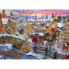 Puzzle 1000 piezas: Navidad vintage