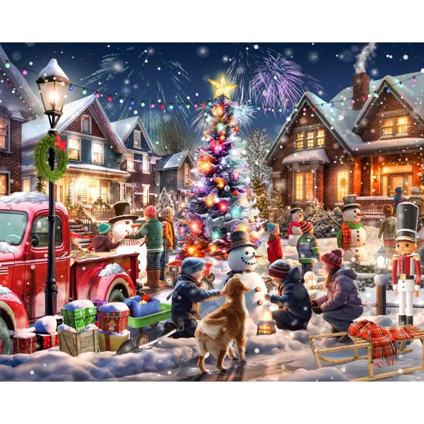 Puzzle 1000 pieces : Snowman Contest  - VC1300