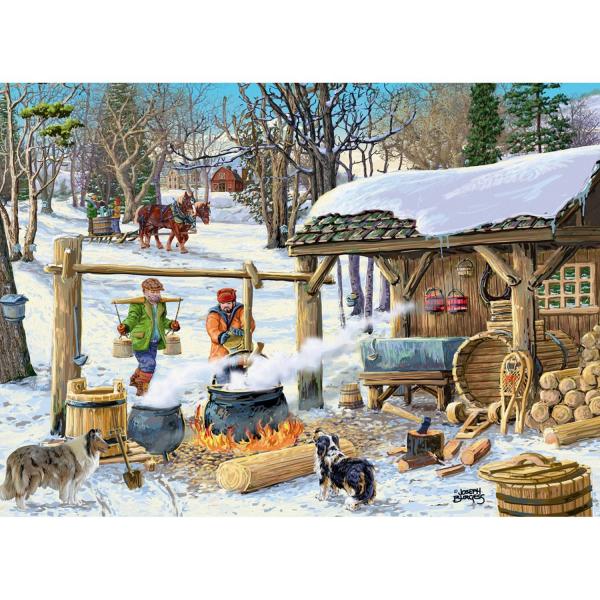 Puzzle 1000 pieces : Maple Syrup Time  - VC1157