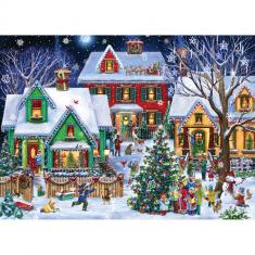 Puzzle 1000 pièces : Noël de quartier