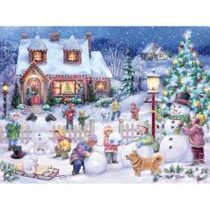 Puzzle 550 pieces : Snowman Celebration 