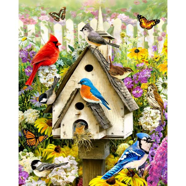 Puzzle 1000 pieces : Backyard Birds  - VC0179