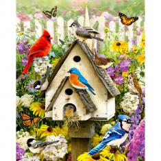 Puzzle 1000 pièces : Oiseaux de jardin