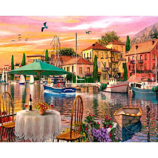 Puzzle 1000 pieces : Sunset Harbour  - VC1035