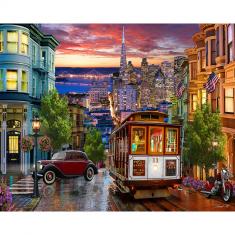 Puzzle 1000 Teile: San Francisco Straßenbahn