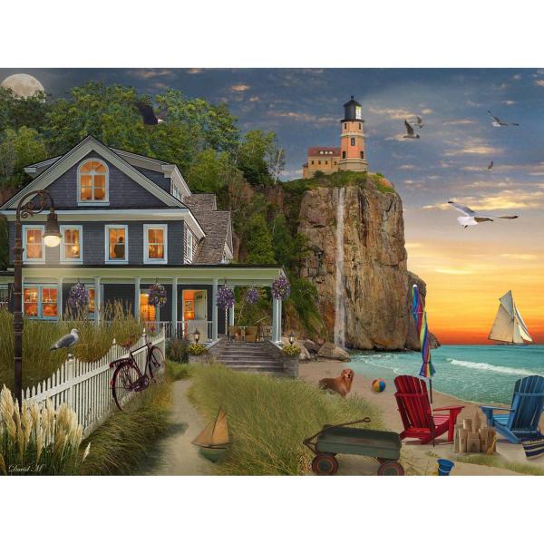 Puzzle 550 pieces : Beachside Lighthouse  - VC1096