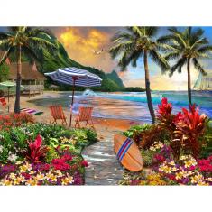 Puzzle 550 Teile: Hawaiisches Leben