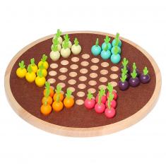 Chinese checkers game: Crossing the vegetable garden: Harvest day