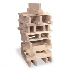 100 planchettes en bois massif Batibloc Classic