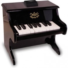 Black wooden piano