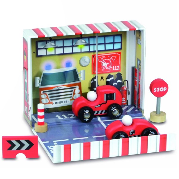 Coffret de pompier : Voiture et camion de pompier - Vilac-2364