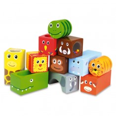 9 cubes puzzle en bois Puzz-up Sea - Djeco - Trésors d'enfance à Rodez