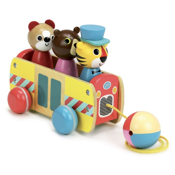 Pull Toy: The Shape Bus by Ingela P. Arrhenius - Vilac-7736
