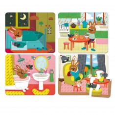 Puzzles de 4 x 6 piezas: El