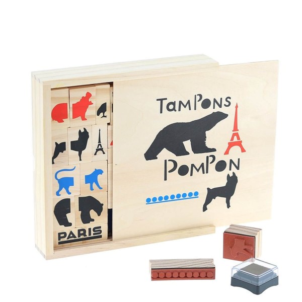 Pompom stamp box - Vilac-9105